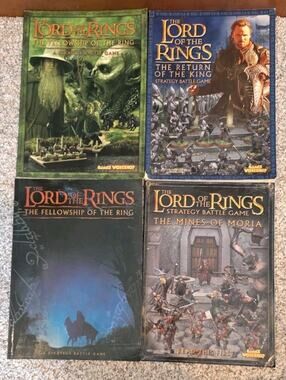 Lord of the Rings Strategy Battle Game Books Games Workshop Fellowship